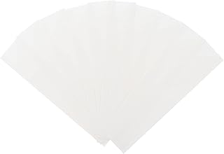 LIOOBO 100pcs Disposable Chopsticks Bags Paper Cutlery Holder Recyclable Flatware Pockets for Kitchen Restaurant Spoon Chopsticks Holder Sleeve White 31×150mm