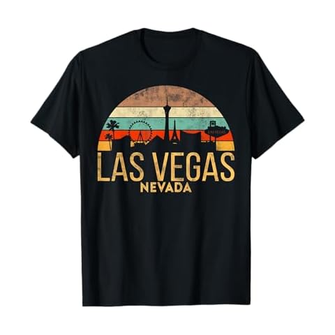 Vintage LAS VEGAS souvenir Holiday tshirt Gift Nevada city T-Shirt Cover