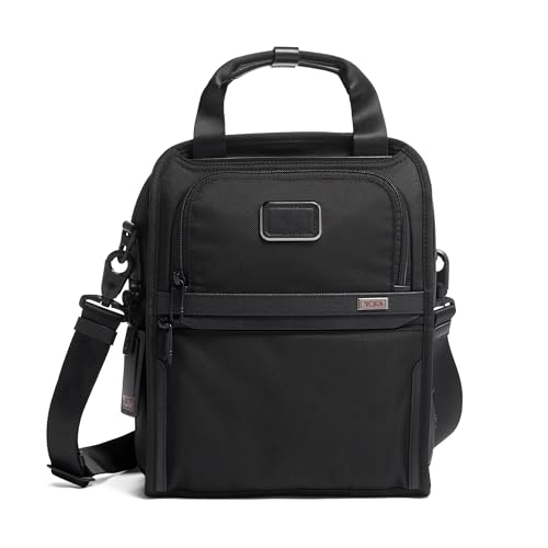 TUMI Alpha 3 Medium Travel Tote - Ideal Companion for All Your Travels - Crossbody Satchel Bag for Men and Women - Black