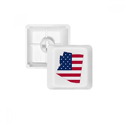 Keycaps PBT Arizona USA pour clavier mécanique blanc OEM vierge R2