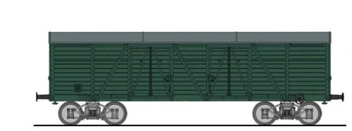 Preisvergleich Produktbild Fleischmann Piccolo 8390 - Gedeckter Güterwagen (US-Bauart), Bahndienstwagen der DB