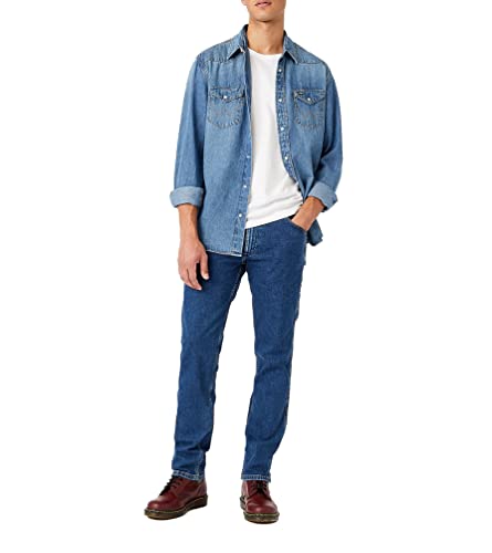 Wrangler Herren Icons Shirt, Blau (2 Years 922), XL