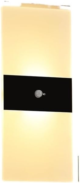 luz sensor interior Lámpara LED De Pared Inalámbrica Con Sensor De Movimiento, Candelabro De Cabecera De Acrílico Recargable Por USB, Accesorio De