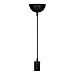 kwmobile Portalámpara vintage E27 - Lámpara de techo con cable negro de...