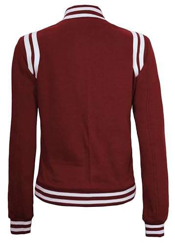 Decrum Varsity Baseball Jacket Women - Casual Highschool Letterman Style Womens Bomber Jackets3