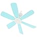 Deckenventilator, ABS-Windventilator für Schlafzimmer und Schlafzimmer zu Hause, Mini-Silent-Moskitonetz, elektrischer Ventilator für Etagenbetten im Schlafsaal, Leistung 7-20W / Blau / 45CM
