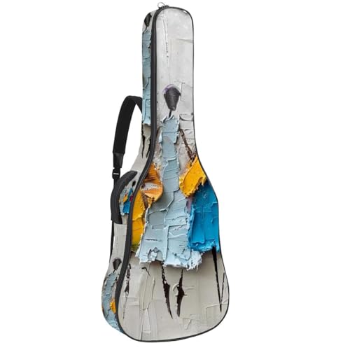 Housse guitare acoustique Art Abstrait avec crochet arrière et 2 poches