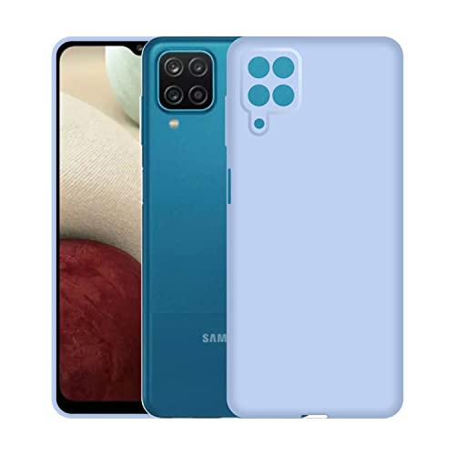 Image of Case Creation Liquid TPU Silicone Cover for Samsung Galaxy F62 Soft Case,Anti-Dirty Slim Case Frosted Matte Cute Candy TPU Raised Bezel (Splash of Color) Back Case Cover for Samsung F62 -Light Purple