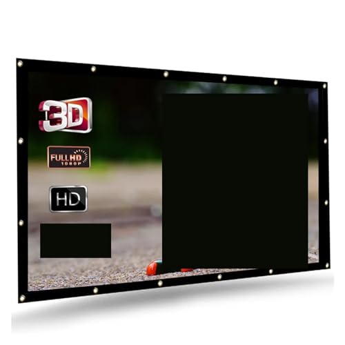 Pantalla de proyector HD con tela PVC de alta fidelidad reflectante de 120 pulgadas