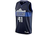 Dirk Nowitzki Dallas Mavericks Navy Youth Alternate Statement Edition Swingman Jersey (Small 8)