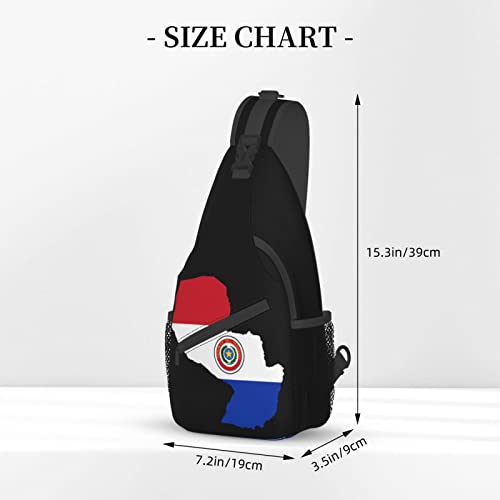 Mochila bandolera unisex estilo mapamundi Paraguay miniatura 4