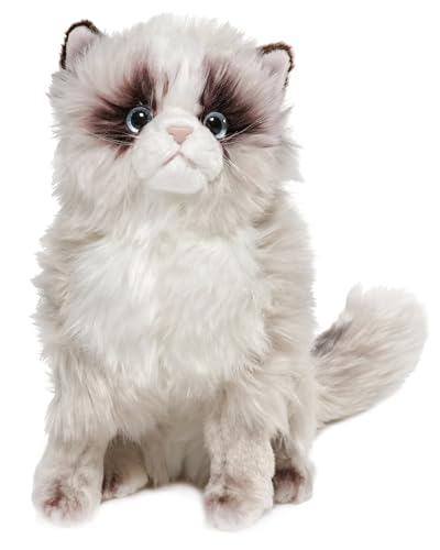 Image of Bearington Collection Tasha Himalayan Realistic Cat Stuffed Animal - 10.5 in Soft Fur - Kitten Plush Toy for Kids