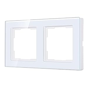 CURRYSMARTER 2-Fach Kristallglasrahmen Schalterblende