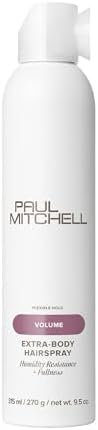 Paul Mitchell Extra-Body Hairspray, Flexible Hold, Maximum Volume + Humidity Resistance, For Fine Hair