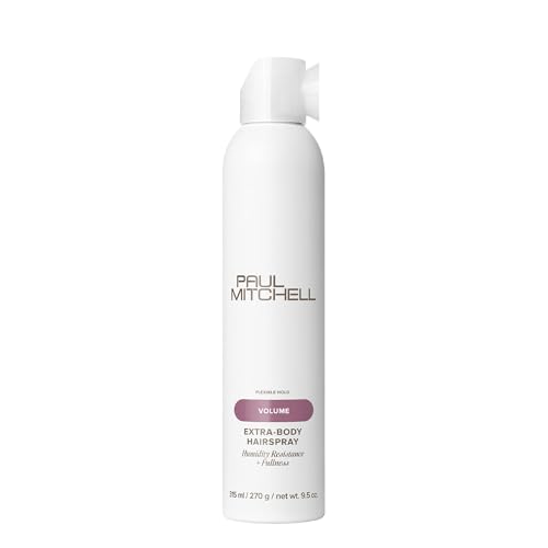 Paul Mitchell Extra-Body Hairspray, Flexible Hold, Maximum Volume + Humidity Resistance, For Fine Hair, 9.5 oz