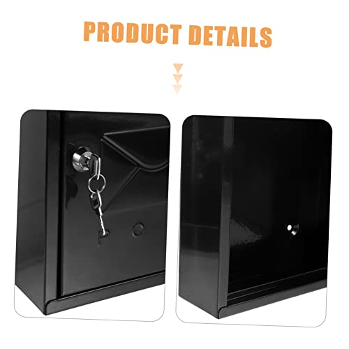 Abaodam Mailbox Suggestion Box With Lock Wall Mount Mailboxes Metal Mailboxes For Outside Lockable Letterboxes Lock Drop Box Locking Mailbox Locking Post Box Mailbox For Home Retro Mailbox #TOP6