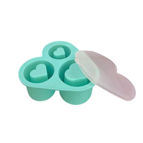 Moldes de hielo multifuncionales con forma de corazón y forma de corazón, moldes flexibles para hacer hielo