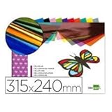 Marca : Liderpapel Liderpapel Bloc Trabajos Manuales Celofán 240X315Mm 10 Hojas Colores Surtidos