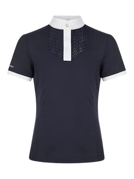 LeMieux Young Rider Belle Show Shirt with Soft Stretch Fabric - Lightweight Classic Equestrian Riders Short Sleeve Tee