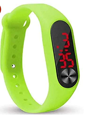 Ismartly Store Latest Arrival M2 Led Green Band Digital Display Wrist Watch for Boys & Girls (B07ZKQQR2K) Amazon Price History, Amazon Price Tracker