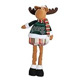 carotoe Praktische bunte Flanell-Weihnachtsfiguren, tragbares Zubehör für Schreibtisch oder Regal, Urlaubsverbesserer