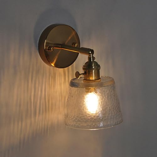 Lámpara de pared de cristal nórdico pequeña para pasillos y arte retro 3