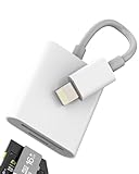 【Matériau ABS de Haute Qualité 】Fabriqué en ABS durable, l'adaptateur est résistant aux chocs et aux rayures, garantissant une longue durée de vie même lors d'une utilisation intensive.Prend en charge tous les appareils à interface Lightning, y compris pour iPhone14/13/12/11/X/8/7/SE/SE2 pro max, pour iPad et autres téléphones mobiles et tablettes de différentes marques.