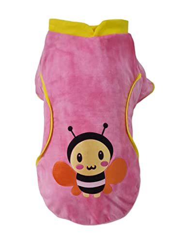 Malha Bee Rosa Pickorruchs para Cães - Tamanho 00
