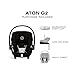 Aton G2 Infant Car Seat with Load Leg Base - Moon Black