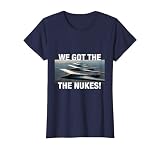 US Military Air Strike Mission to Iran WE GOT The Nukes T-Shirt, Women, Navy Blue, X-Small