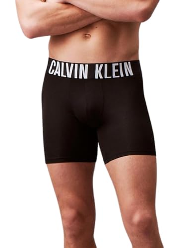 Calvin Klein Boxers Longs Lot de 3 Homme sous-Vêtement, Noir (Black/Black/Black), XL