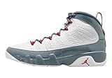 Jordan 9 Retro Fire Red White/Fire Red-Cool Grey (CT8019 162), Blanco/Rojo Fuego/Gris Frío, 45.5 EU
