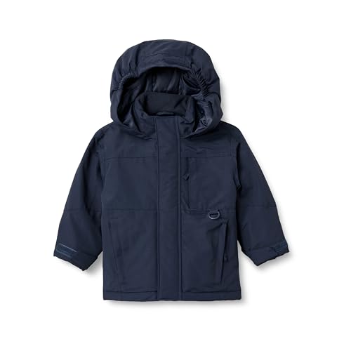 Amazon Essentials Boys' Water Resistant Ski Winter Jacket, Navy, Medium