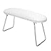 Almohada plegable para reposo de manos para uñas, Cojín para reposamanos para decoración de uñas, Soporte para manos de manicura, Acero inoxidable para la tienda de decoración de(white)