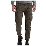 [JZYBHL] カーゴパンツ メンズ 夏 大きいサイズ 作業着 ズボン ストレッチ 冷感 ジョガーパンツ アウトドア カジュアル 薄手 ワークパンツ 多機能 スリム 通気性 ミリタリーパンツ 人気 速乾 ポケット付き ボトムス 涼しい 登山 釣り 作業着 ズボン 夏用 ストレッチ カーゴパンツ メンズ ストレッチ ズボン メンズ ゆったり(コーヒー,2XL)