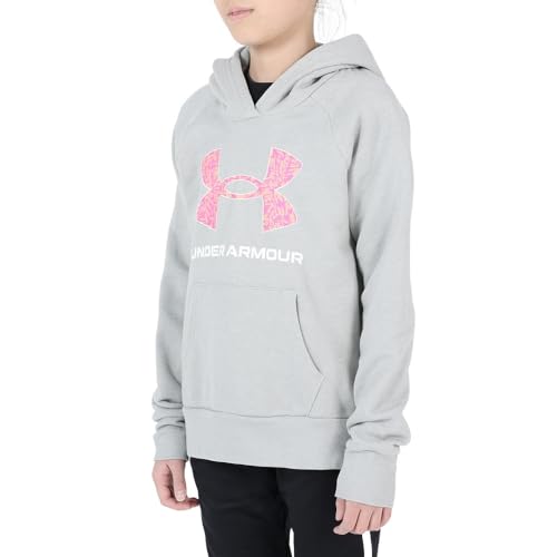 Girls' UA Rival Fleece Big Logo Print Fill Hoodie