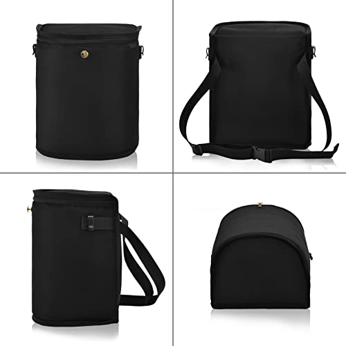 Image of Wudan Small Car Trash Can Black Accessories for Garbage Storage Organizer with Lid Waterproof Portable Auto and Truck Interior Seat Bin