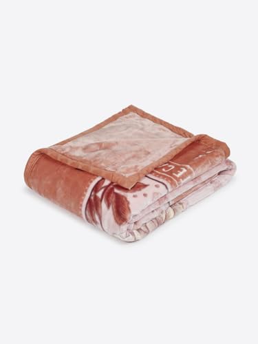 Image of Monte Carlo Double Bed Heavy Winter Blanket (160 X 220) Roman Plus 1 Ply Super Soft 550 GSM | 3 KG, (240x220 CM), Peach