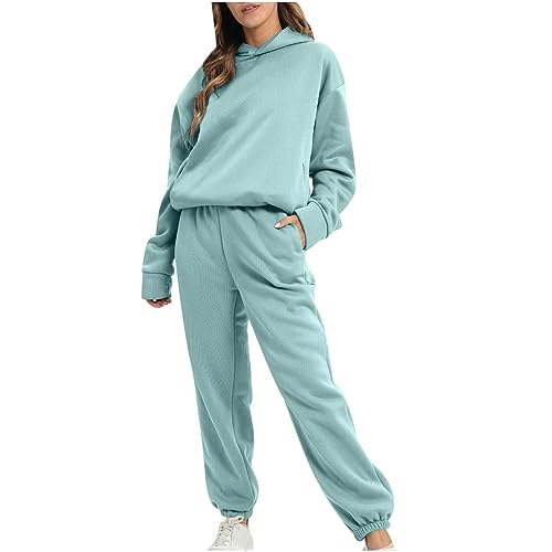 Tute Donna Complete Offerte Invernale Felpata 2 Pezzi Tuta Leggero In Calda Morbida Comoda Tuta Jogging Tracksuit Fitness Felpa Con Cappuccio E Pantalone Palestra Donna Tuta Felpata per la Casa