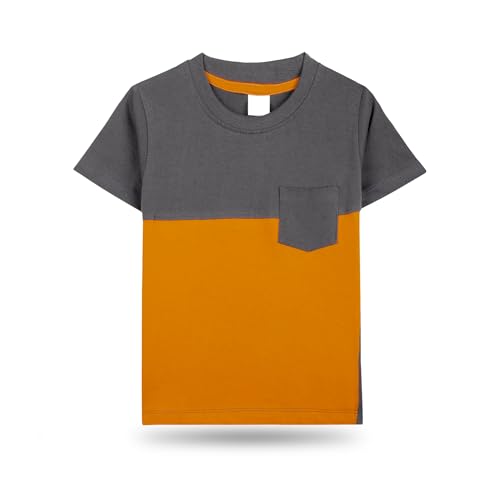 Image of T2F Boy's Solid Regular Fit T-Shirt (Pack of 5)