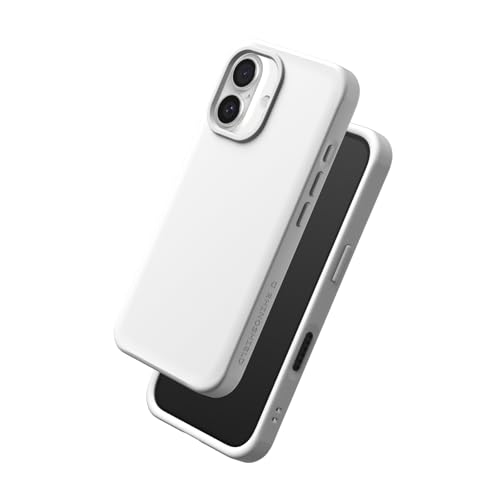 Coque iPhone 16 RhinoShield SolidX blanche antichoc fine