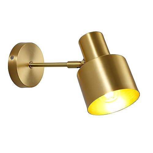 Lampara de pared moderna en laton cepillado dorado modelo Ardila E27 2