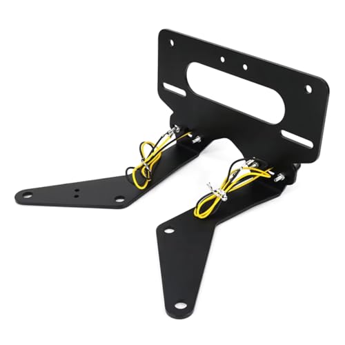 Support plaque immatriculation TMAX 530 central pour remplacer la bavette encombrante