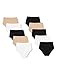 Produktbild Iris & Lilly Damen Unterhosen aus Baumwolle, 10er-Pack, Mehrfarbig (Schwarz/Weiß/Natur), XXL, Label: XXL