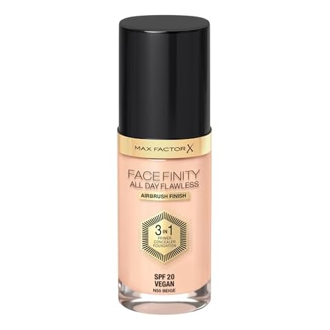 Max Factor Facefinity All Day Flawless 3 In 1 Foundation SPF 20, No. 55 Beige Cover