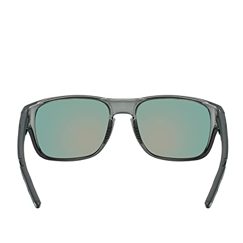 Piranha Emmett Square Men's Sunglasses with Gray FLX-T Temples and Red Mirror Lens4