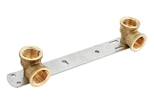 1/2'' X 1/2'' encastré mitigeur thermostatique de douche/L - 150 mm/barre de plaque arrière BSP Filetage robinet