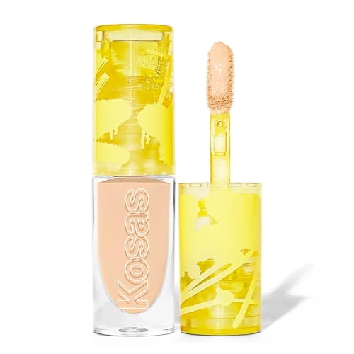 Kosas Mini Revealer Concealer - Medium Coverage Makeup, Conceals Dark Circles Under the Eyes, Dark Spots and Blemishes (Tone 04)