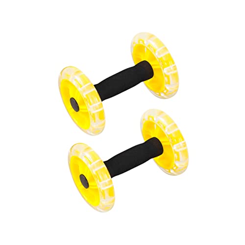 Toddmomy Rueda De Abdominales Rodillo De Fitness Rodillo Para Abdominales Abdomen Equipo Rodillos Músculo Rodillo De Rueda Abdominal Ejercicio Barriguita Postura Soltero Amarillo