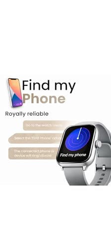 Generic Smartwatch Silver Silicone Strap - Image 3
